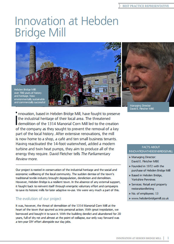 innovation parliament review